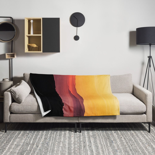 Coperta invernale sunset landscape