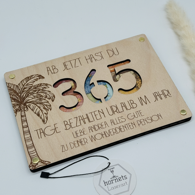 Geldgeschenk- Pension