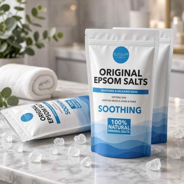 Elysium Spa Epsom Salts Original Natural – 450g | Bath & Body Care