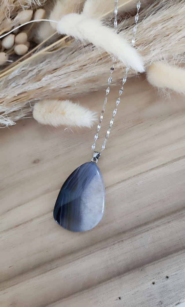 Pendentif "Isis" Agate de Botswana