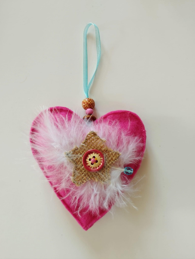 Décoration de Noël Feutrine - Coeur