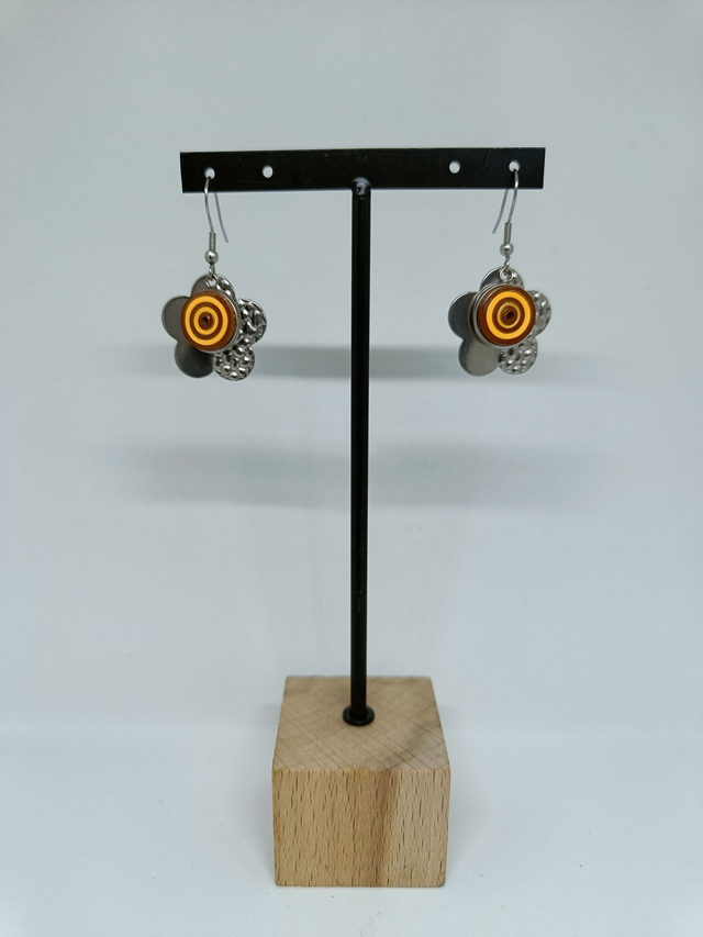 Boucles d&#039;oreilles Fleurs Abeille