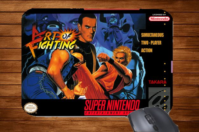 Snes Super Nintendo Art Of Fighting Printed Mouse Mat
