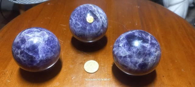 Améthyste sphères 6,5 cm