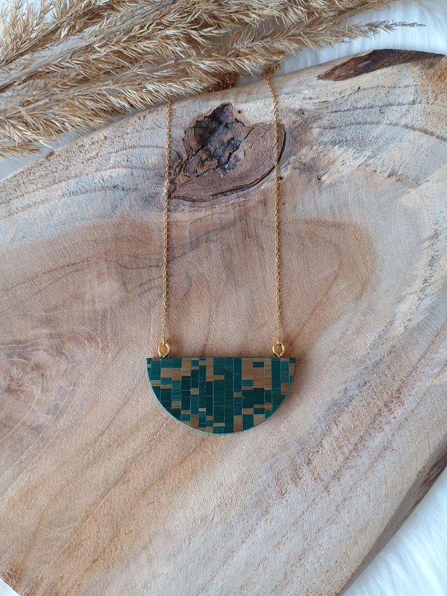 Collier DEMI-LUNE Mosaïque