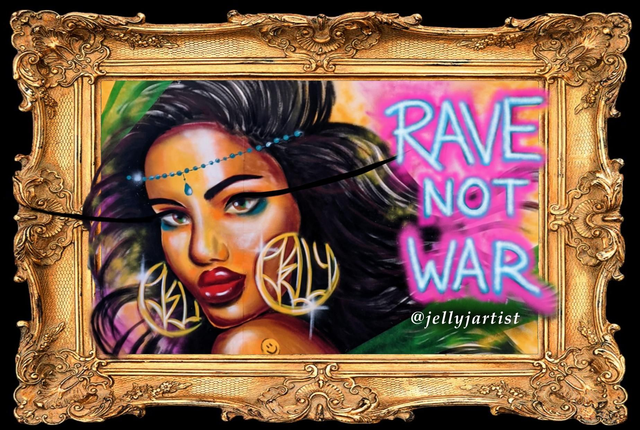 Rave Not War Sticker 