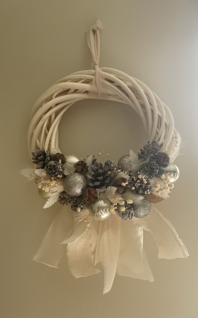 Couronne de porte de Noël 