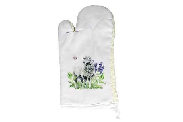 Oven Glove with Sheep Design