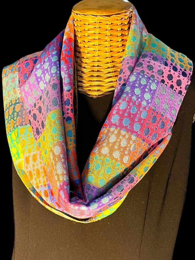 Bubbles : 100% soie, tisser à la main / 100% silk handwoven scarf