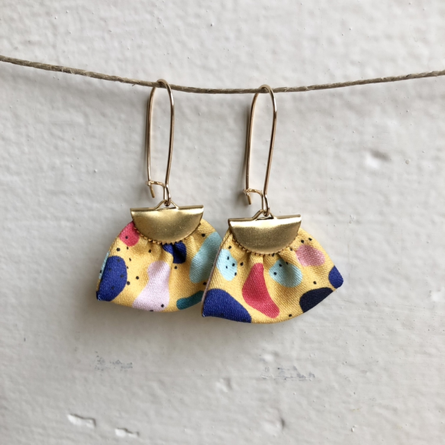 Boucles d&#039;oreilles - DORMEUSES JELLY BEANS - jaune