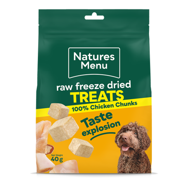 Natures Menu Rew Freeze Dried Treats 100% Chicken Chunks 40g