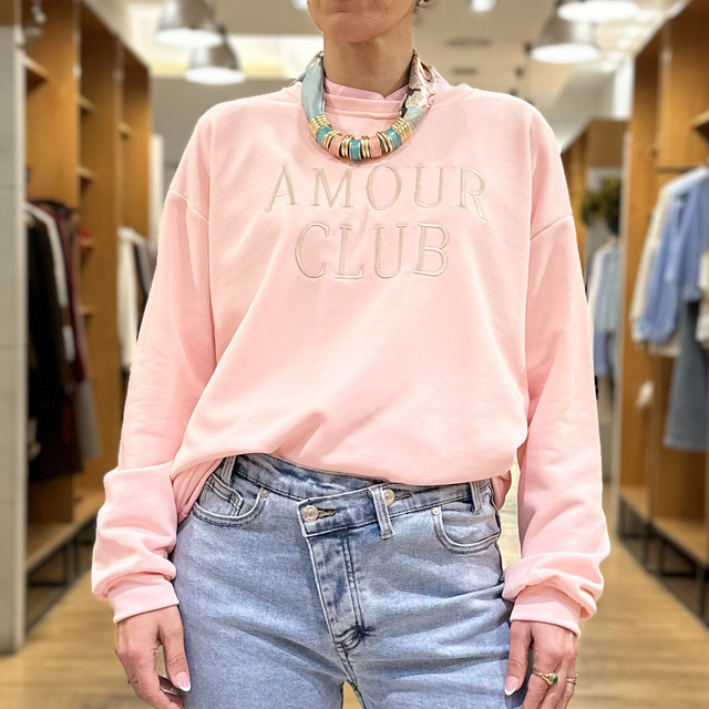 Sudadera Amour Rosa