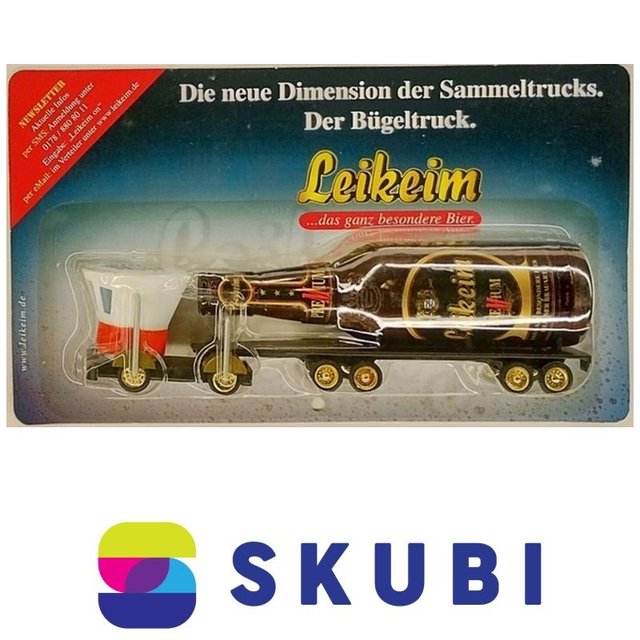 Reklamní kamion s návěsem - láhev - Leikeim Premium - model 1:87 H0