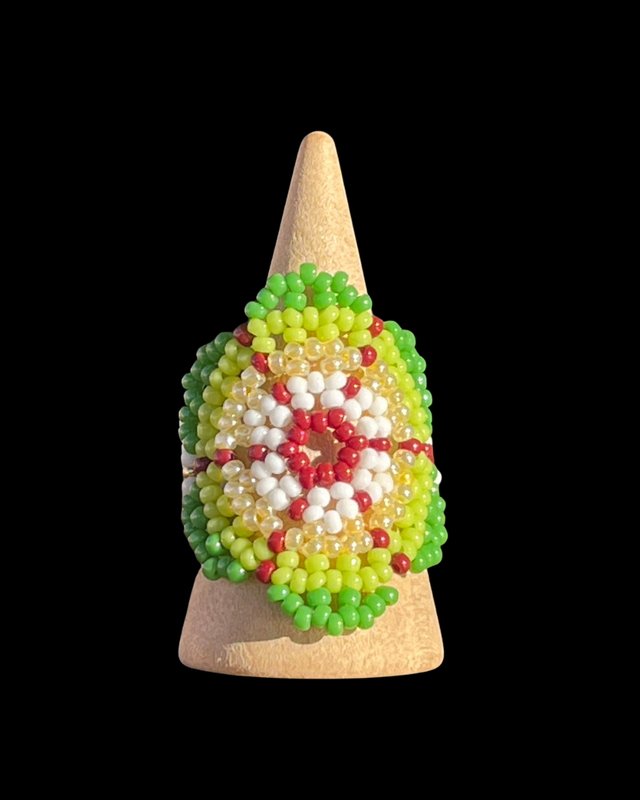 Bague  Kiki Vanille Vert Citron