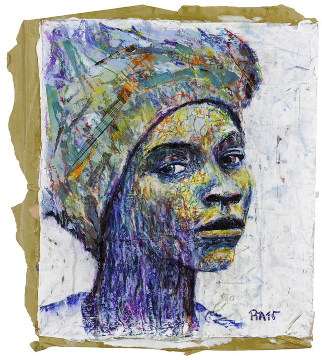 La femme au boubou bleu