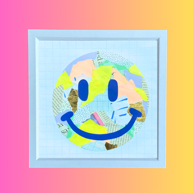 Smiley Face collage 3 - Framed 
