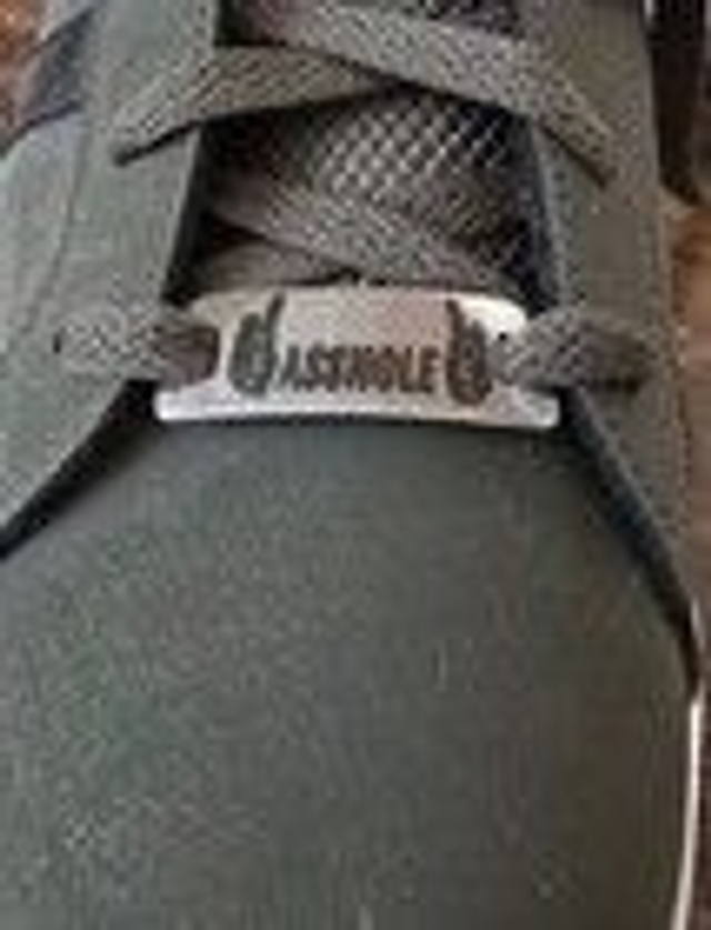 Shoelace Tags - Asshole - Set of 2