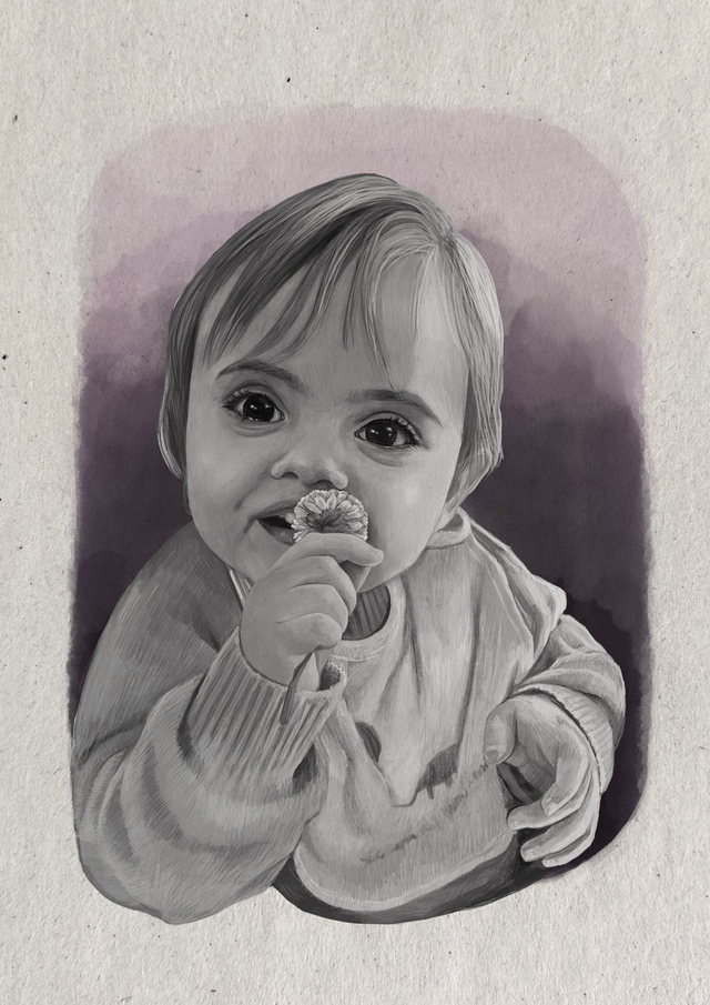 Personalised Digital portrait B&W