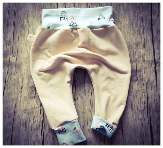 B* 3/6 MOIS Lot Pantalon + gilet BEACH