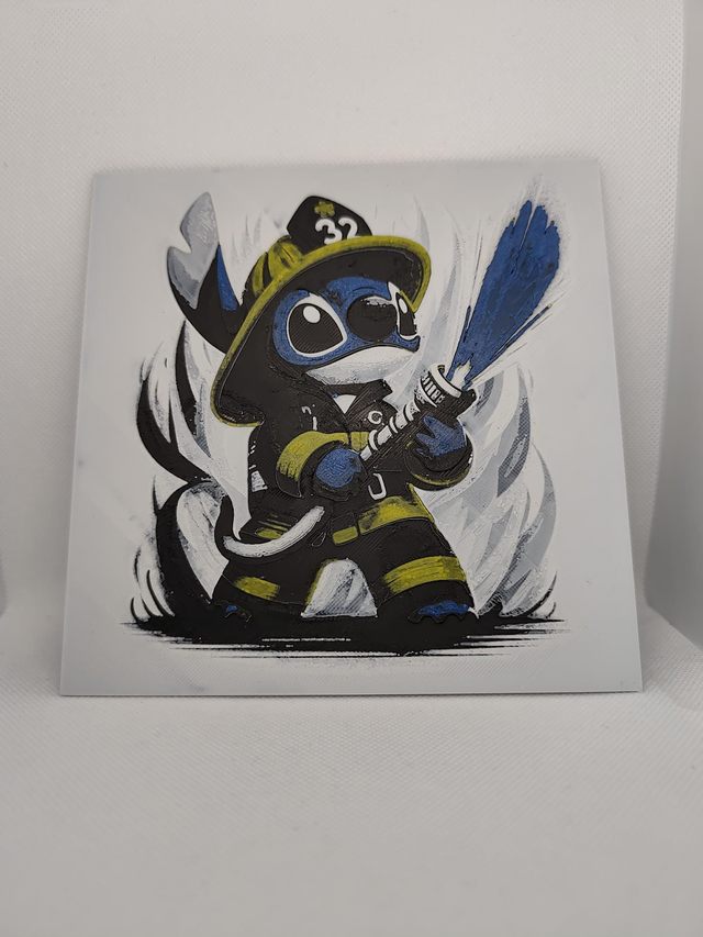 Stitch pompier (160x160mm)