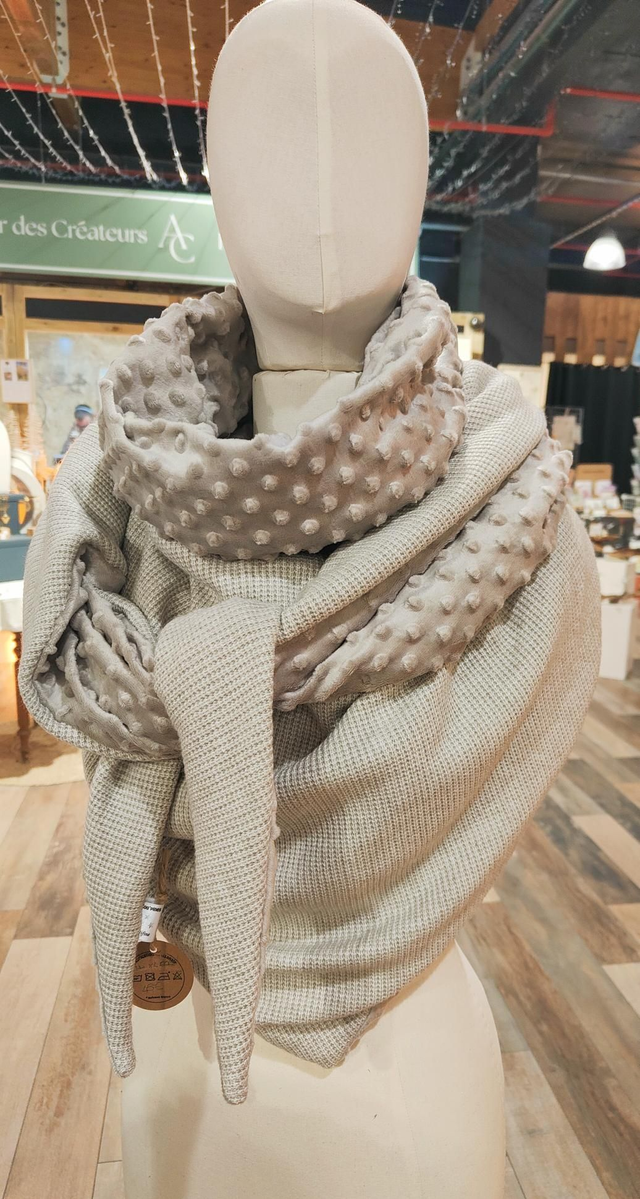 Chèche MAXI chaude grège 