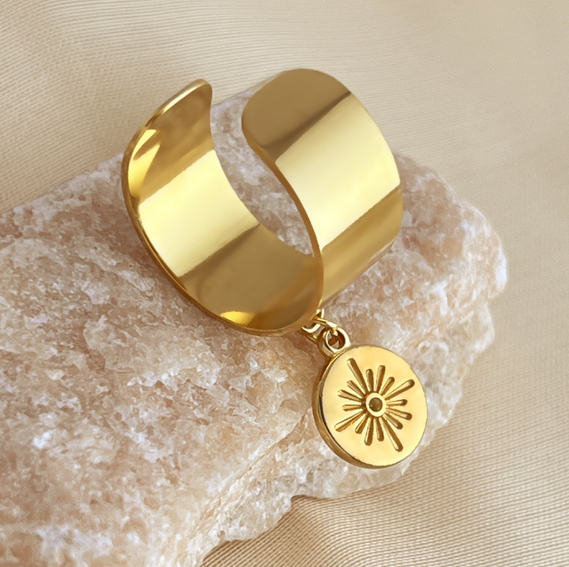 Bague SOLEDAD Soleil | Ajustable en acier inoxydable 