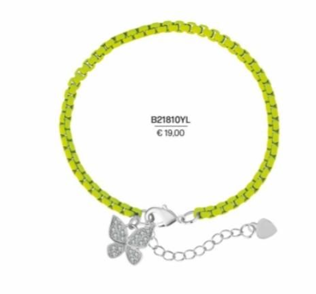 Bracciale acciaio con ciondolo in argento 925