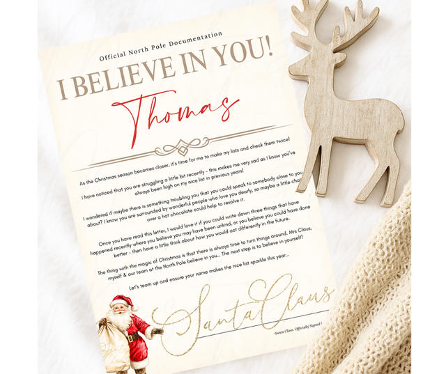 Santa Claus Themed Letters &amp; Certificates