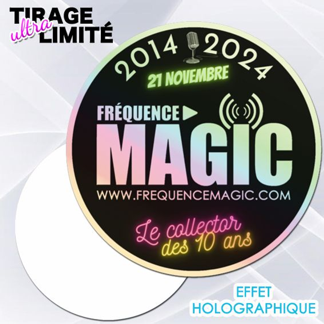 STICKER 10 ANS FREQUENCE MAGIC