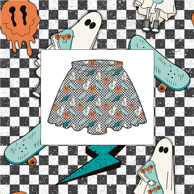 Sk8er Boo Childrens Skirt