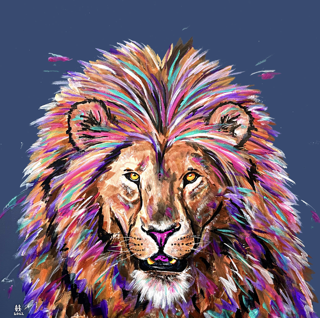 X4 Prints - Leo the Lion 8"x8" (£7.50 per unit)