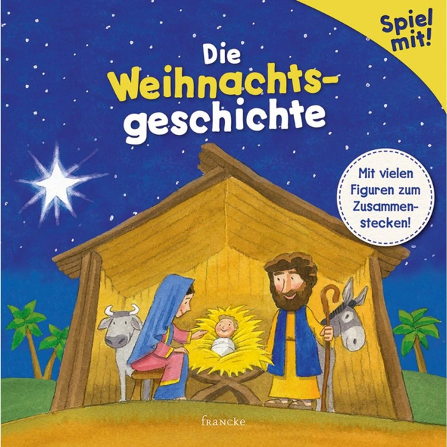 Die Weihnachtsgeschichte: Mit Vielen Figuren Zum Zusammenstecken