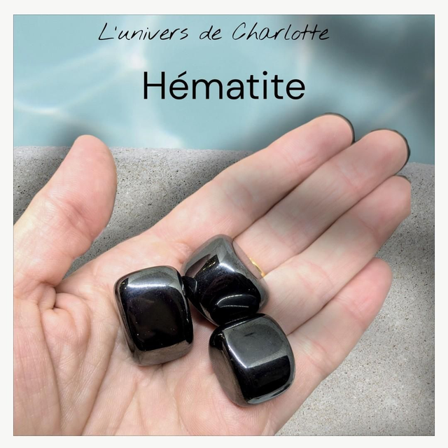 Pierre roulée "Hématite"