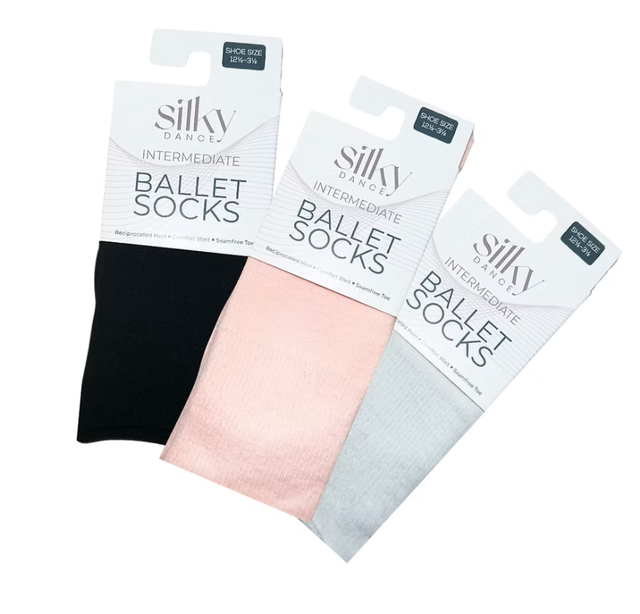 Ballet socks - White Silky Dance