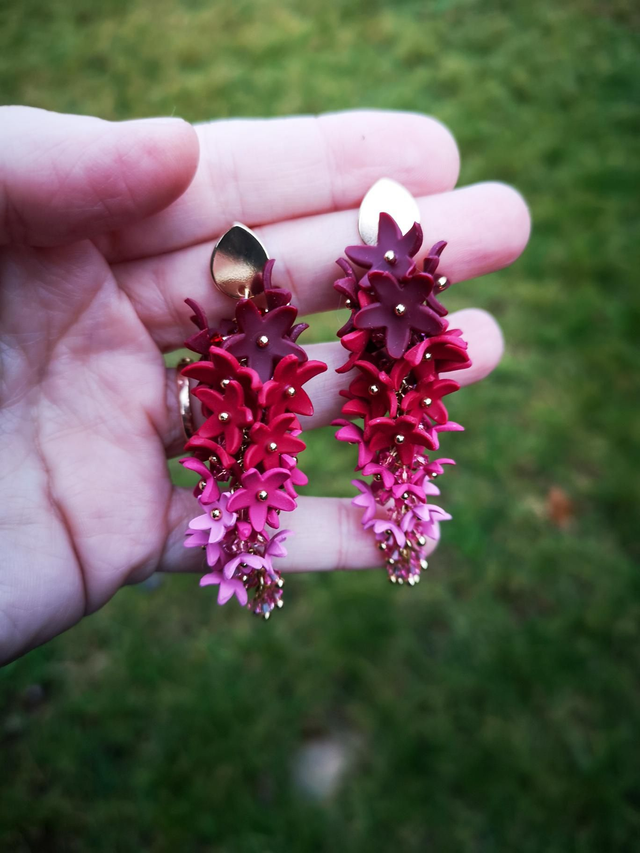 Boucles d'oreilles Signature Pourpre