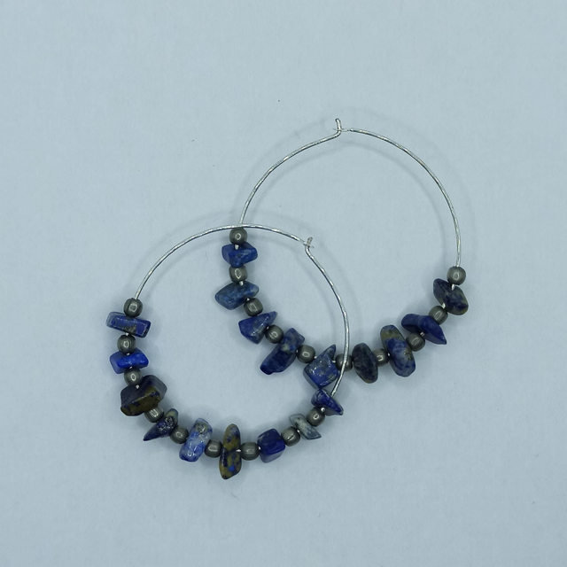 Anneaux - Lapis lazuli 