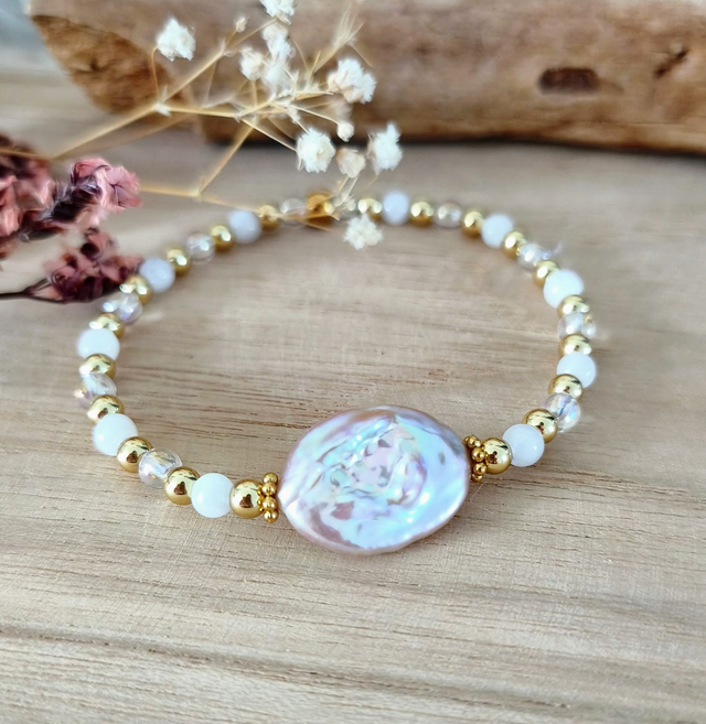 Bracelet "Quiétude" Perle d'eau douce