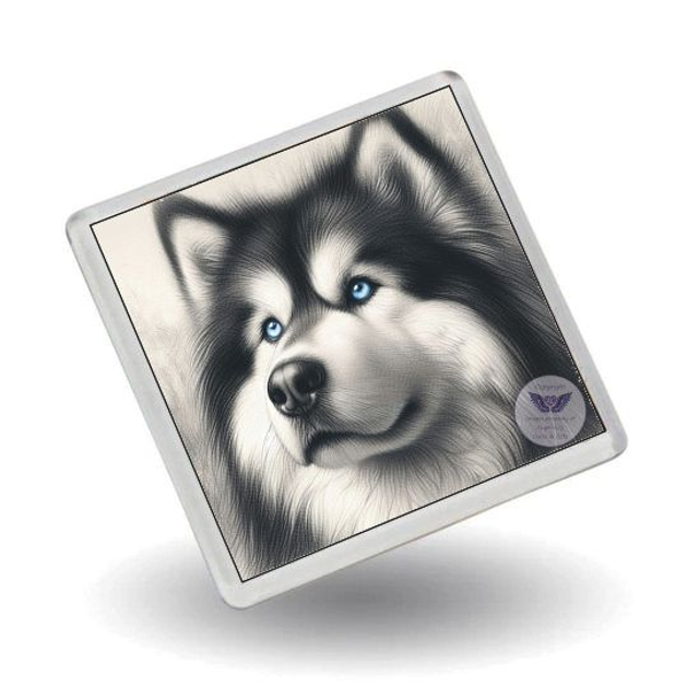 Artistic dog print Fridge Magnet (D85)