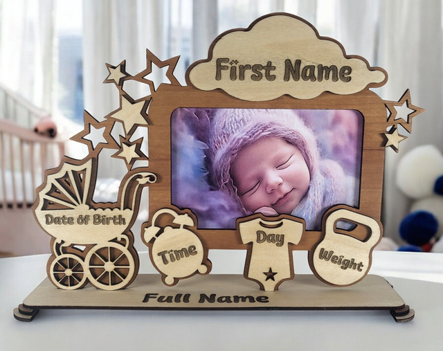 Baby&#039;s Personalised Photo Frame