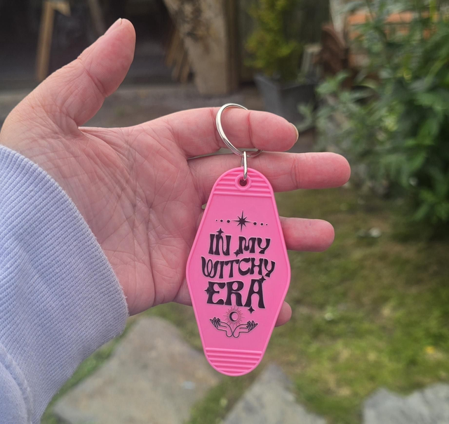 Witchy Era Motel Keyring