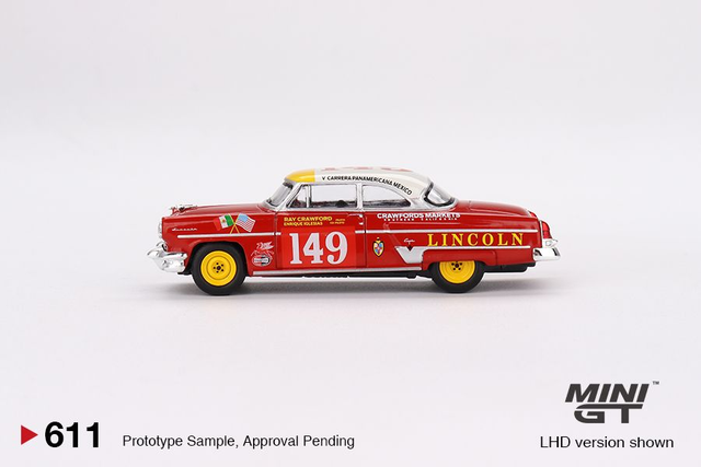 MGT00611 Mini GT 1/64 Lincoln Capri 1954 Carrera Panamericana Class Winner #149 (LHD)