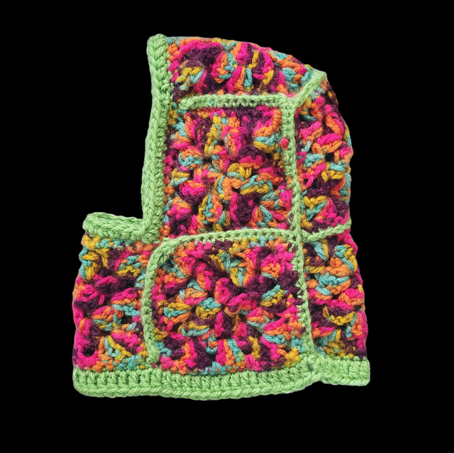 BARKclava dog balaclava - Rainbow &amp; Green