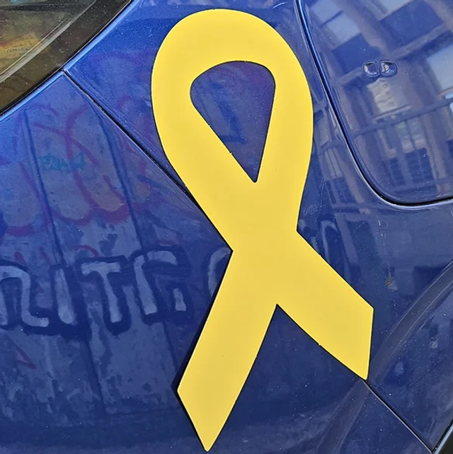 Aimant pour Frigo ruban jaune