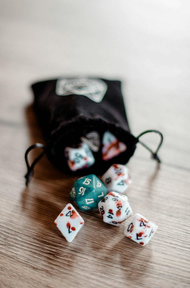 Dice and bag