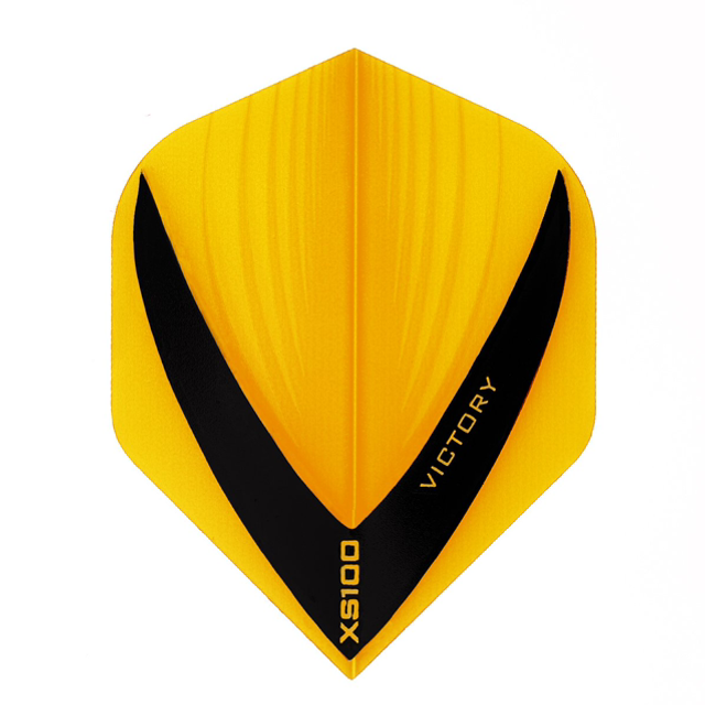 VICTORY DARTS XS100 VISTA YELLOW EXTRA STRONG FLIGHTS