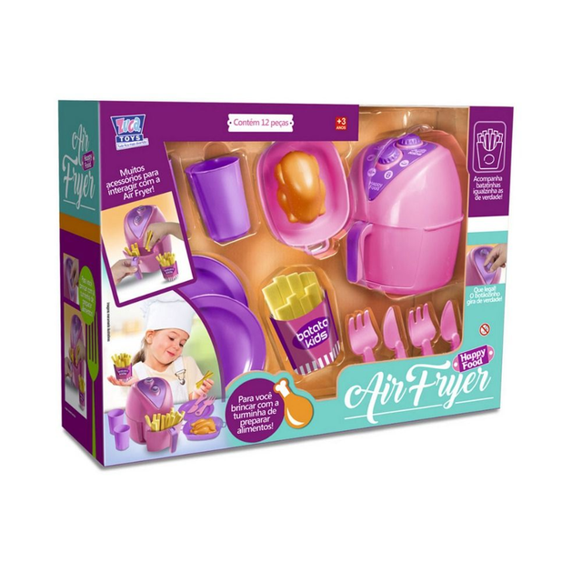 Kit Cozinha Air Fryer - Happy Food - 12 Peças