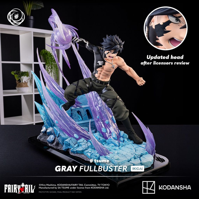 (Preordine) Gray Fullbuster - Fairy Tail - Statua Ikigai Tsume Art 1/6 ❄️🧊 (Anche a rate! 👇)