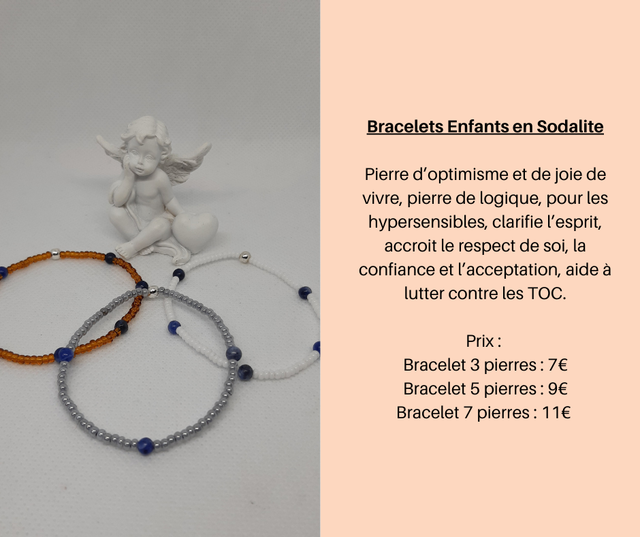 Bracelets Enfants en Sodalite