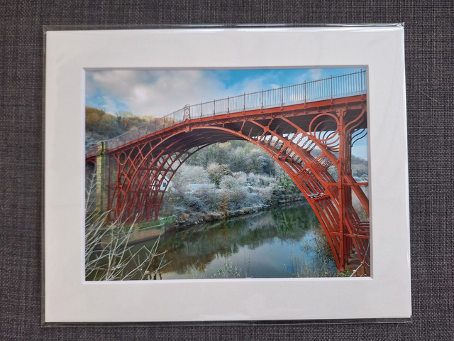 Mounted Photographs by Plantography - The Ironbridge, Shropshire (Winter scene)