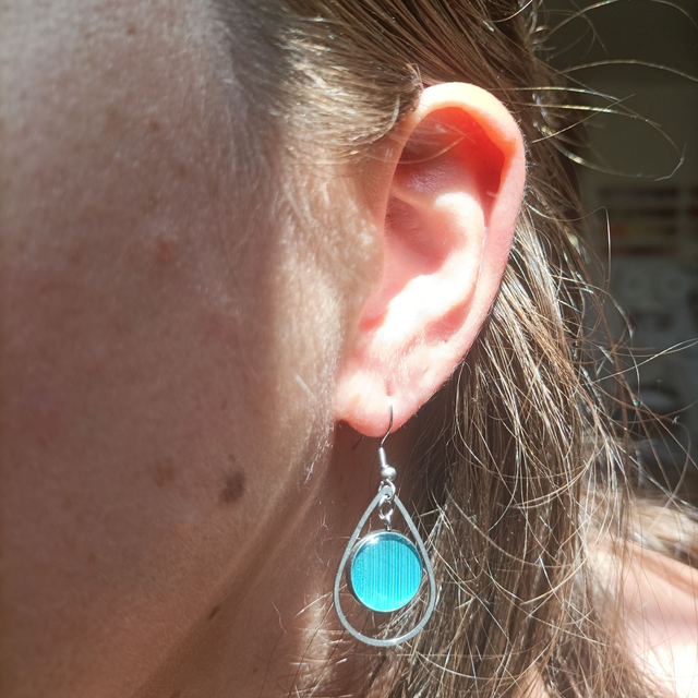 Boucles d'oreilles 'Ondée'